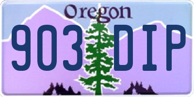 OR license plate 903DIP