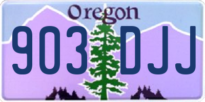 OR license plate 903DJJ