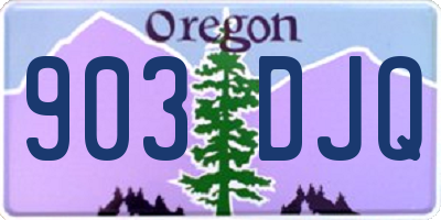 OR license plate 903DJQ
