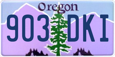 OR license plate 903DKI