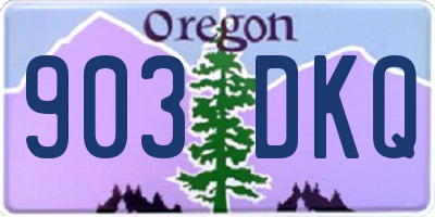 OR license plate 903DKQ