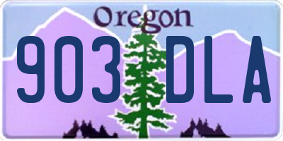 OR license plate 903DLA