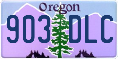 OR license plate 903DLC