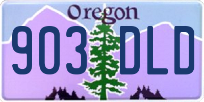 OR license plate 903DLD