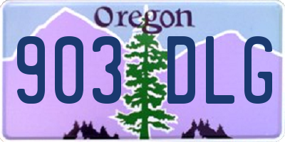 OR license plate 903DLG