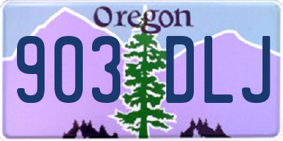 OR license plate 903DLJ