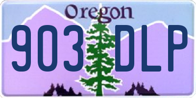 OR license plate 903DLP