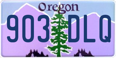 OR license plate 903DLQ
