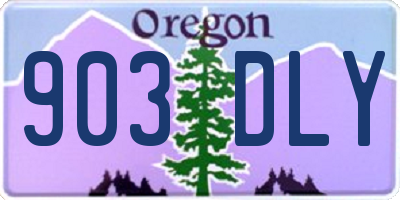 OR license plate 903DLY