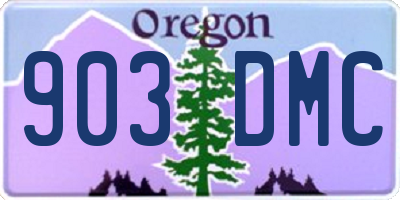 OR license plate 903DMC