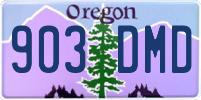 OR license plate 903DMD