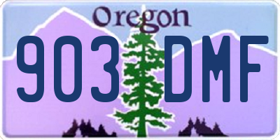 OR license plate 903DMF