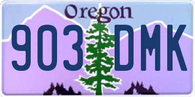 OR license plate 903DMK