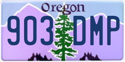 OR license plate 903DMP