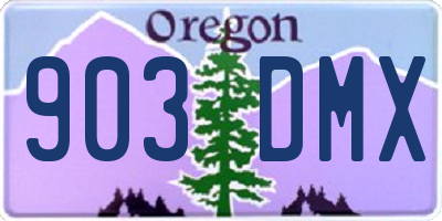 OR license plate 903DMX