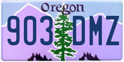 OR license plate 903DMZ