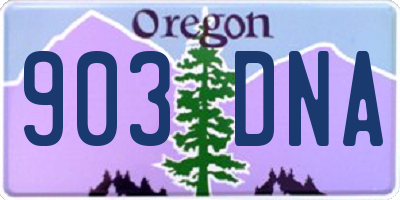 OR license plate 903DNA