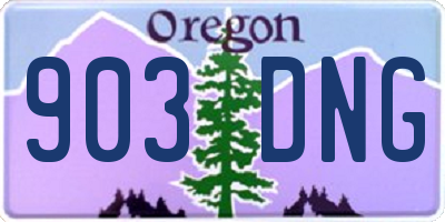 OR license plate 903DNG