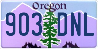 OR license plate 903DNL