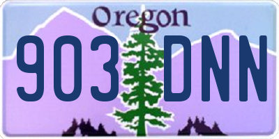 OR license plate 903DNN