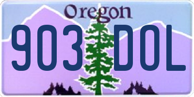 OR license plate 903DOL