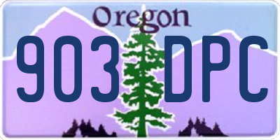 OR license plate 903DPC