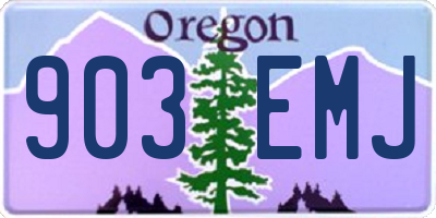 OR license plate 903EMJ