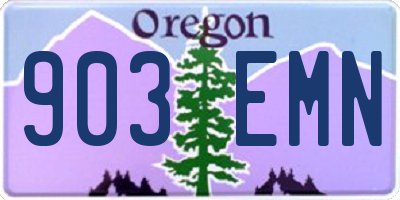 OR license plate 903EMN