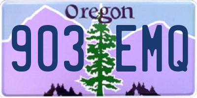 OR license plate 903EMQ