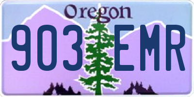OR license plate 903EMR