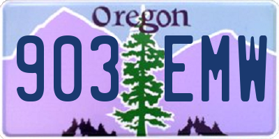 OR license plate 903EMW