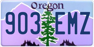 OR license plate 903EMZ