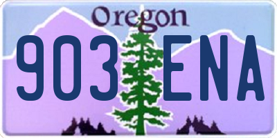 OR license plate 903ENA