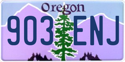 OR license plate 903ENJ