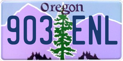 OR license plate 903ENL