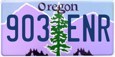 OR license plate 903ENR