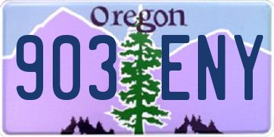 OR license plate 903ENY
