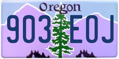 OR license plate 903EOJ