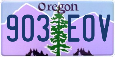 OR license plate 903EOV