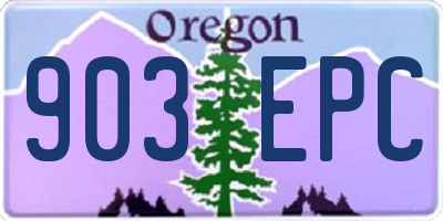 OR license plate 903EPC