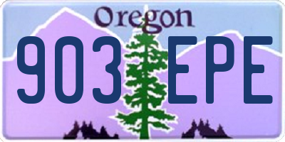 OR license plate 903EPE