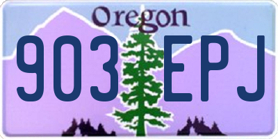 OR license plate 903EPJ