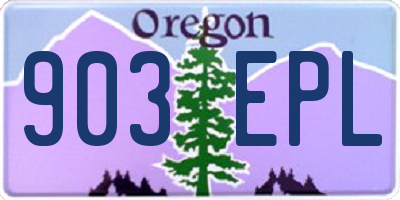 OR license plate 903EPL