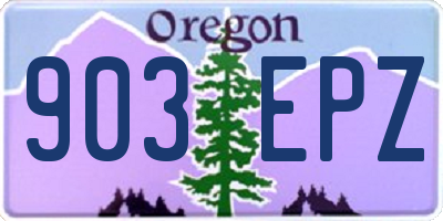 OR license plate 903EPZ
