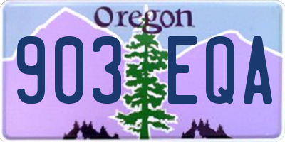 OR license plate 903EQA