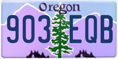 OR license plate 903EQB