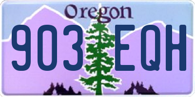 OR license plate 903EQH