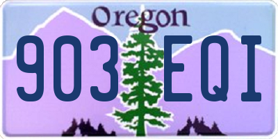 OR license plate 903EQI