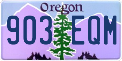 OR license plate 903EQM