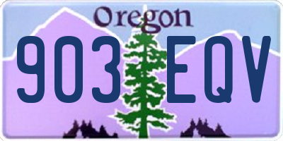 OR license plate 903EQV